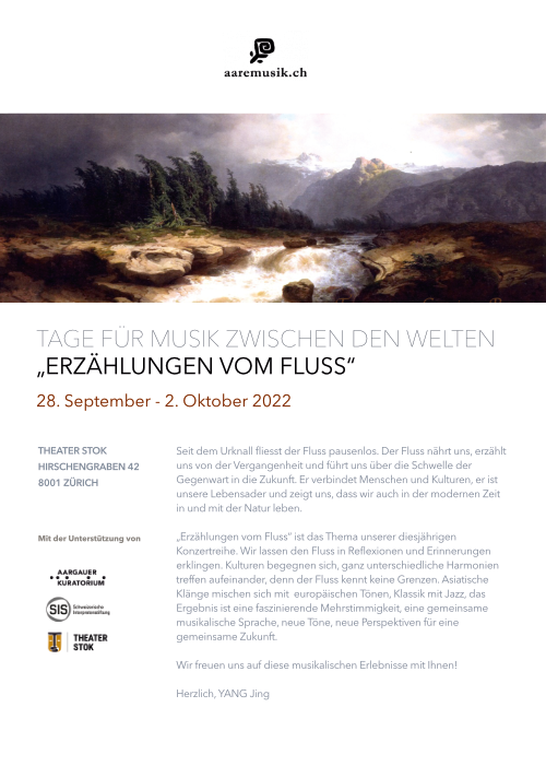 Flyer: Tage für Musik zwsichen den Welten 2020 - Toward the poem